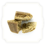 Load image into Gallery viewer, Static Mango CBD hash close up on white background
